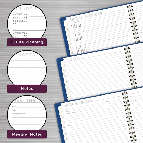 9 x 11 AT-A-GLANCE Academic Weekly / Monthly Planner Midnight Rose Customizable 1101-901A July 2018 June 2019 