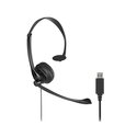 Classic USB-A Mono Headset with Mic and Volume Control