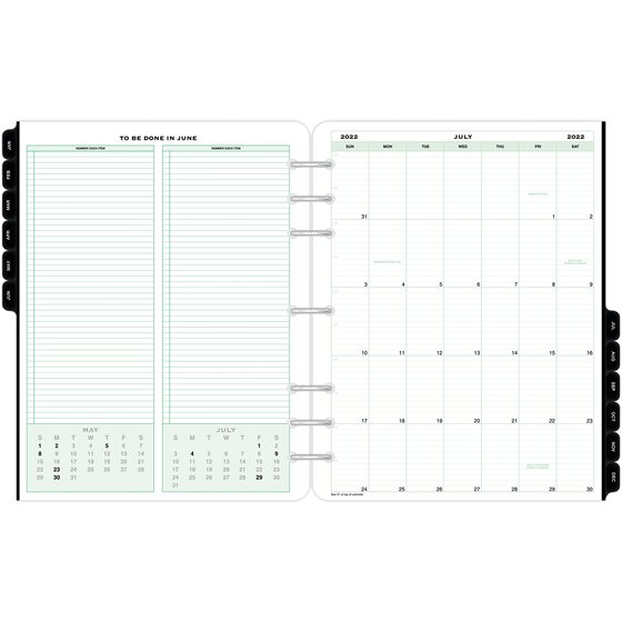 Two Pages Per Day Folio Size 5 Loose Leaf 8-1/2 x 11 8-1/2 x 11 ACCO Brands 133801901 Coastlines 13380 Day-Timer 2019 Planner Refill