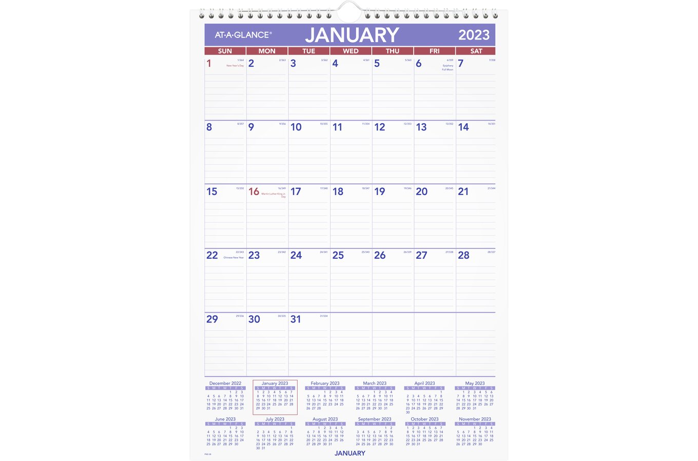 At A Glance Monthly Calendar 2023 At-A-Glance Monthly 2023 Wall Calendar, Medium, 12" X 17" | Monthly Wall  Calendars | At-A-Glance