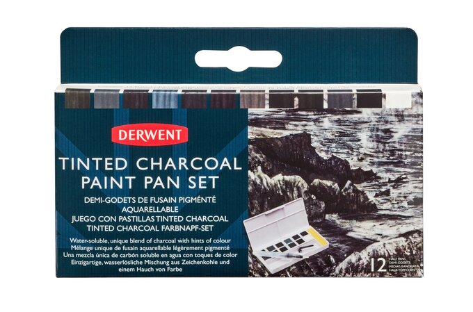 Derwent Inktense Paint Pan Travel Set, 12 Colours