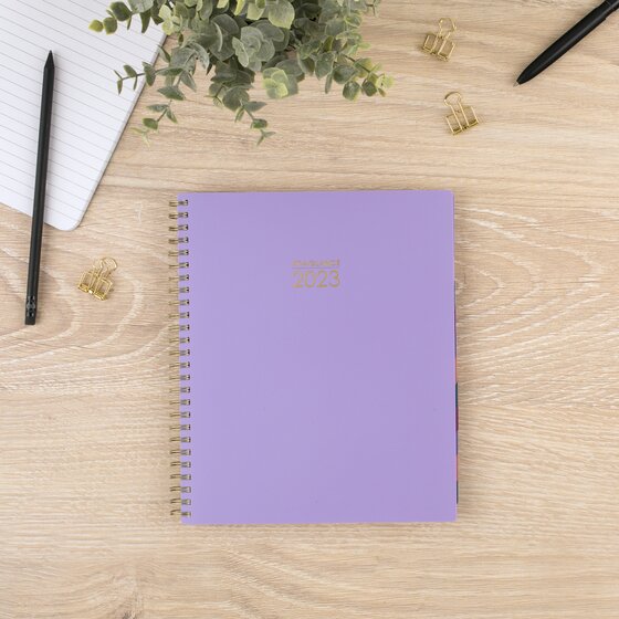 AT-A-GLANCE Harmony 2023-2024 Weekly Monthly Planner, Lilac 