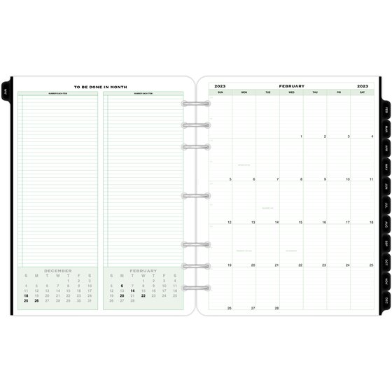 Day-Timer 2023 Two Page Per Week Vertical Column Planner Refill, Loose-Leaf, Folio Size, 8 1/2" x 11"