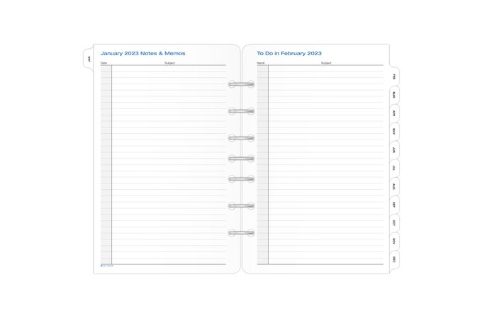 Day-Timer Two Page Per Day Reference Planner Refills, Loose-Leaf, Desk  Size, 5 1/2 x 8 1/2, Daily