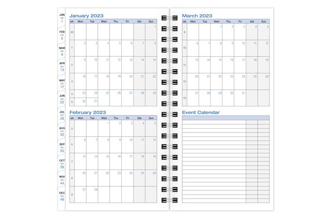 Day-Timer® 20-Month Advance Planner Refills, Pocket Size, 3 1/2 x