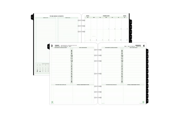 Daily Planner Refill Pages, Dated