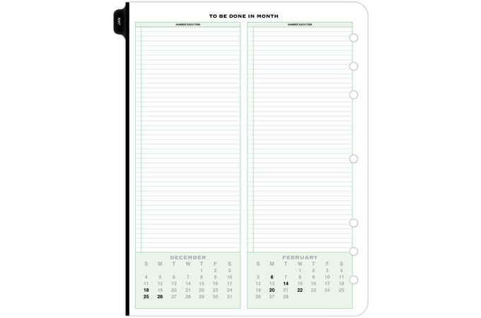 PRINTED Notes Planner Refill Pages Personal Size Printed 