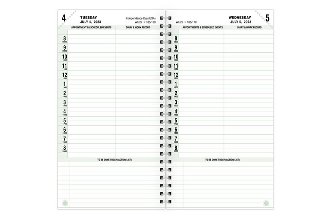 BookFactory 2023 Weekly Pocket Calendar / 2023 Calendar / 2023 Weekly  Calendar/Weekly Planner Organizer - Calendar with Notepad