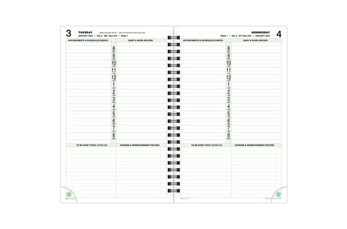 Day-Timer One Page Per Day Loose-Leaf Planner Refills, 8 1/2 x 11, Daily