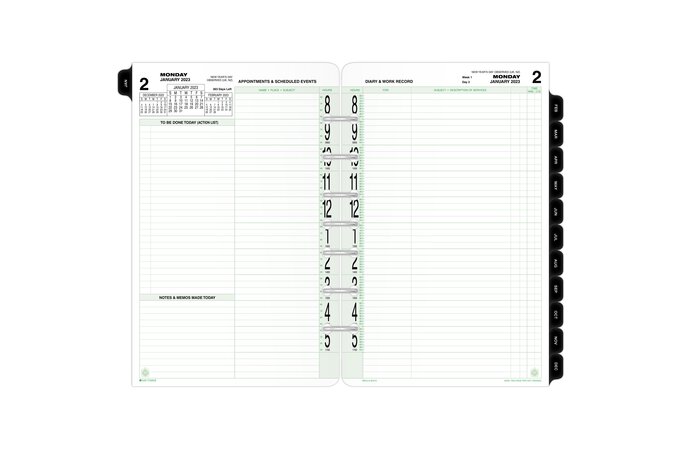  2023-2024 Monthly Planner Refill 5-1/2 x 8-1/2