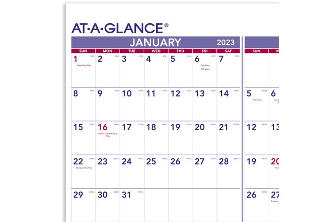 AT-A-GLANCE Yearly 2023 Wall Calendar, Extra Large, 24" x 36" | Yearly