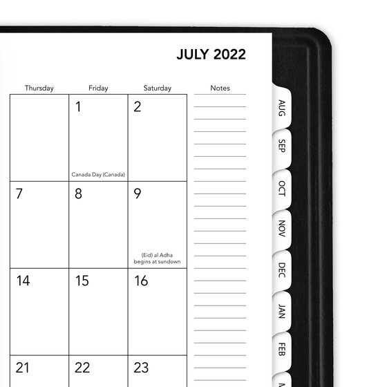 Cambridge Business Weekly & Monthly Planner Small 4-1/2 x 8 Academic Planner 2020-2021 CAW40205 Black 