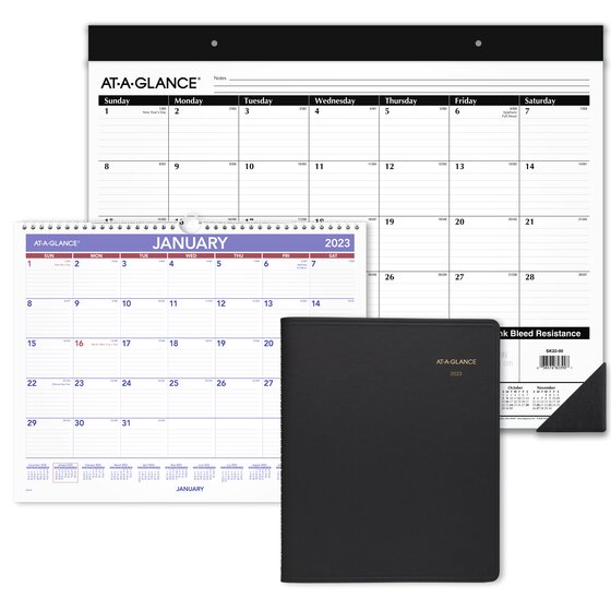 desk blotter calendar 2023