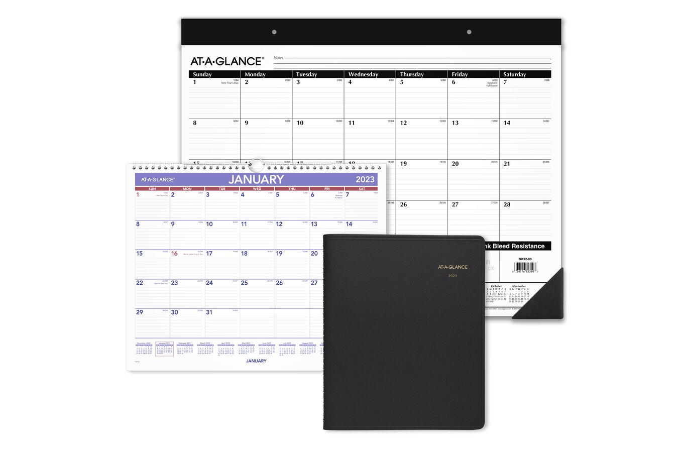 AT-A-GLANCE QuickNotes 2023 Daily Monthly Appointment Book Planner, Black,  Small, 5" x 8" | Weekly Monthly Planners | AT-A-GLANCE