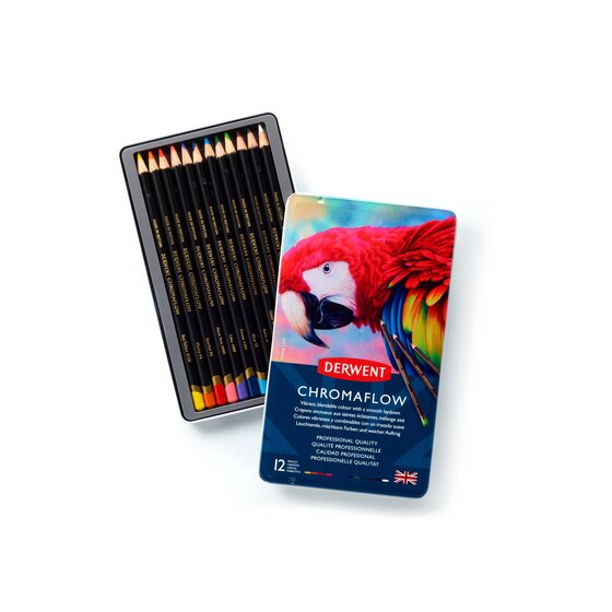 Derwent Chromaflow Pencils 12 Tin