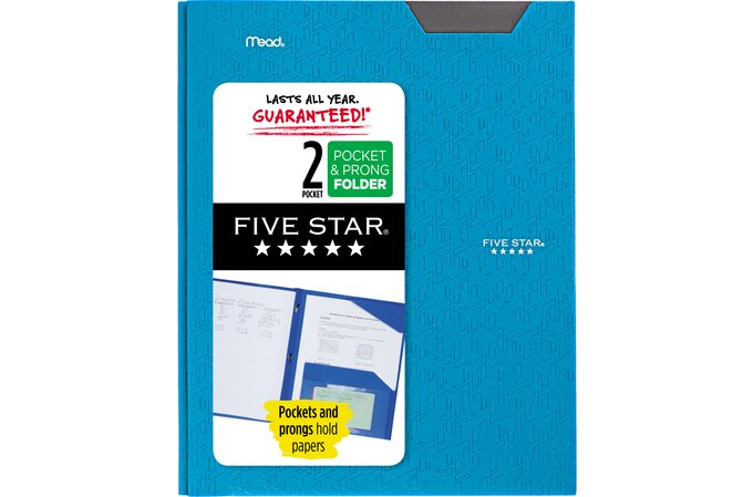 Mead Five Star 4 Pocket Solid Paper Folder (colors May Vary) : Target