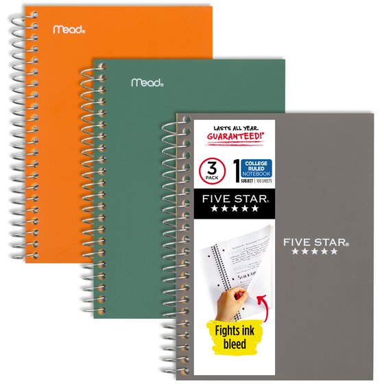 Spiral Notebooks | Five Star