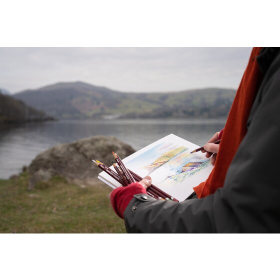 Caja metálica con 72 lápices de colores Pastel