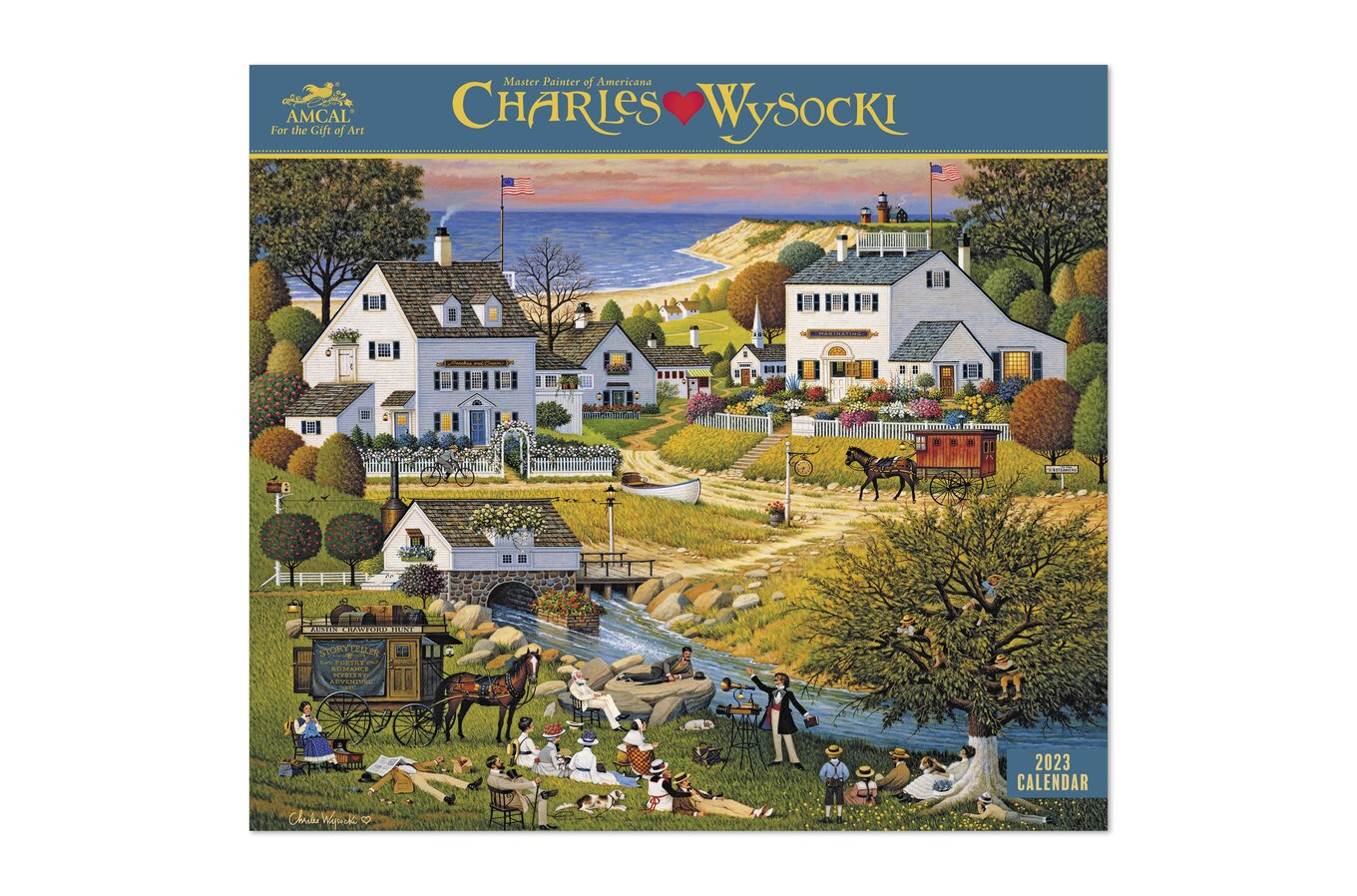 Charles Wysocki 2023 Monthly Wall Calendar, 13 1/2" x 12" | Wall Calendars  | Mead