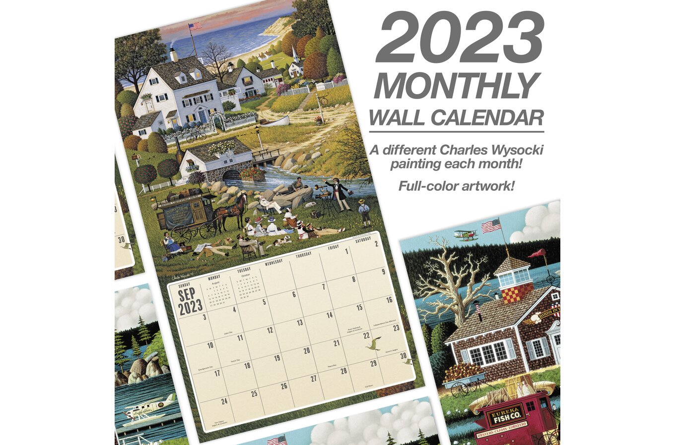 Charles Wysocki 2023 Monthly Wall Calendar, 13 1/2 charles-wysocki-2023-monthly-wall-calendar-13-1-2-x-12-wall-calendars-mead