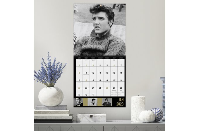 Elvis Presley 2023 Monthly Wall Calendar, 12" x 12" | Wall Calendars | Mead