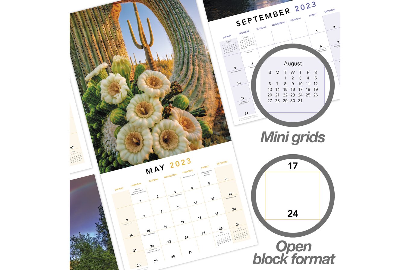 National Parks 2023 Monthly Wall Calendar, 12" x 12" | Wall Calendars | Mead