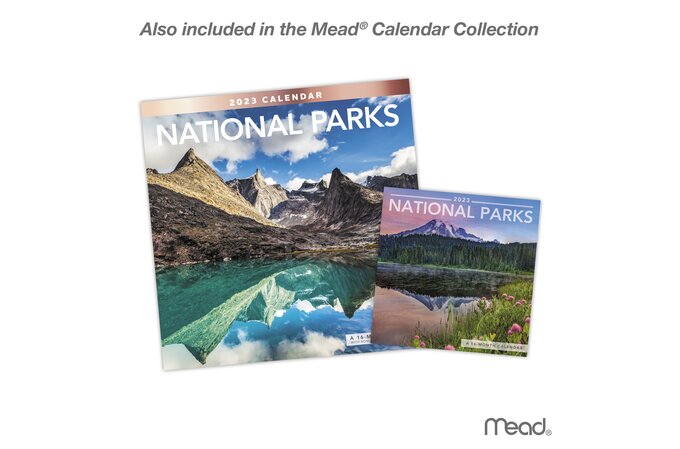 National Parks 2023 Monthly Wall Calendar, 12" x 12" | Wall Calendars | Mead