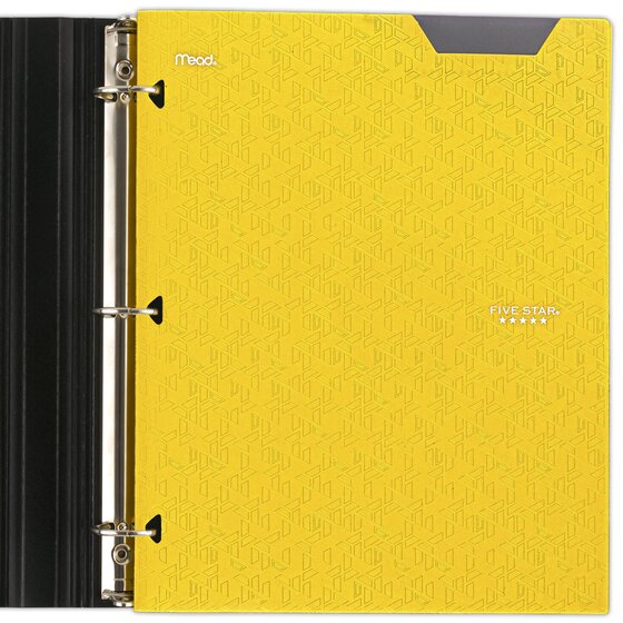 Five Star® 2-Pocket Stay-Put Plastic Folder, 4 Pack, Amethyst