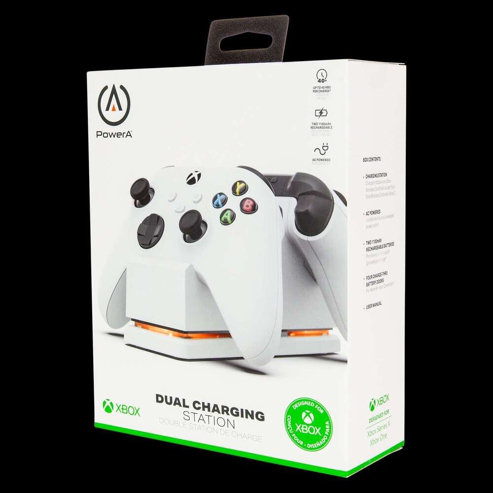 NEW Charging Stand for Xbox One White Includes Rechargeable Battery Pack  PowerA 617885015342