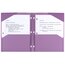 Five Star® 2-Pocket Stay-Put Plastic Folder, Amethyst Purple thumbnail images 2 of 6