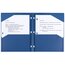 Five Star® 2-Pocket Stay-Put Plastic Folder, Pacific Blue thumbnail images 2 of 6