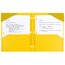 Five Star® 2-Pocket Stay-Put Plastic Folder, Harvest Yellow thumbnail images 2 of 5