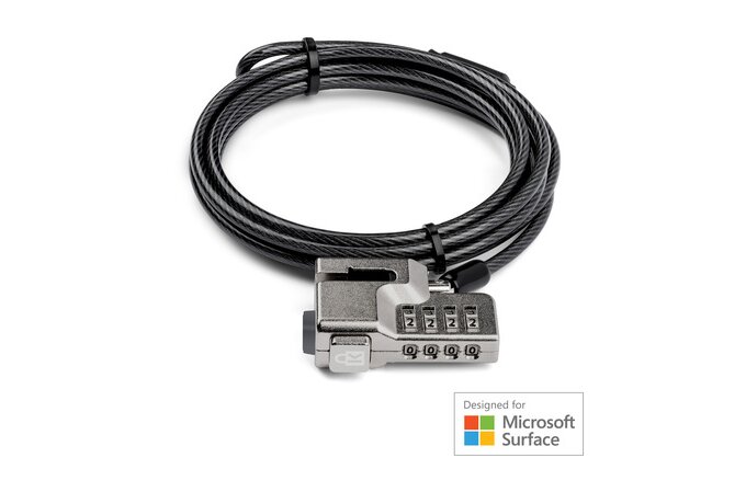 K68130WW KENSINGTON COMBINATION LOCK FOR SURFACE PRO AND SURFACE GO BLACK UPC 0085896681304