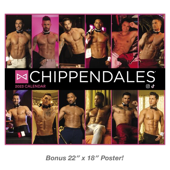 2022 Chippendales Wall Calendar 12 x 12 DDD95828 Monthly 
