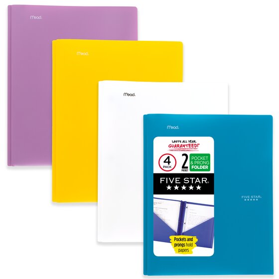 Five Star 4 Pocket Folder Purple 