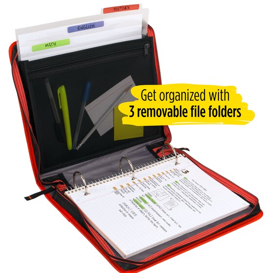 Five Star 2 Zipper Binders File Folders Zipper Binders Five Star