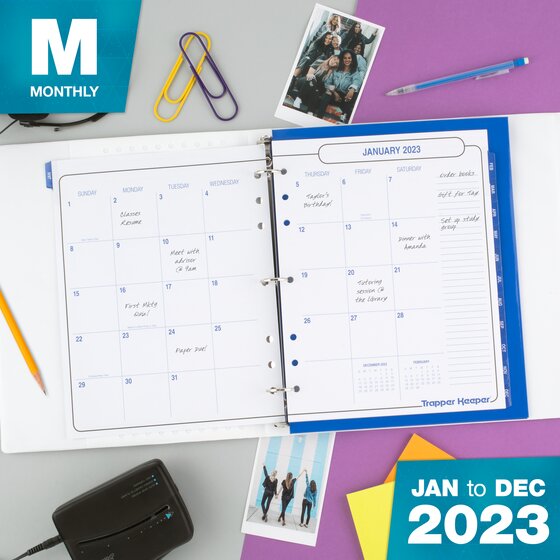 Mead 2021-2022 Catalina White Weekly and Monthly Calendar Planner Poly Cover 1443WF-200A-22 June 8 ½” x 6” July Academic 
