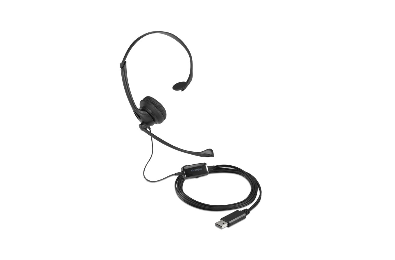 Classic USB-A Mono Headset with Mic and Volume Control, Headphones and  Headsets