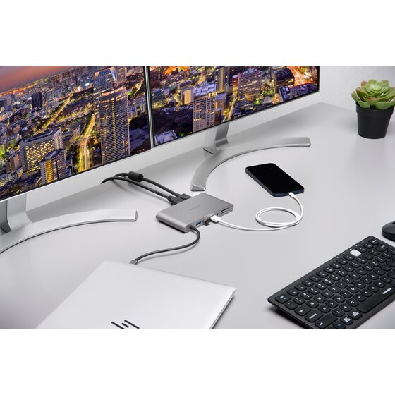 UH1440P USB-C 5Gbps Dual Video Driverless Mobile Dock – 85W Pass