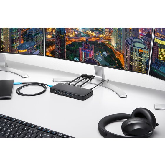 USB-C Triple Video Driverless Docking Station - 100W PD - DP++/