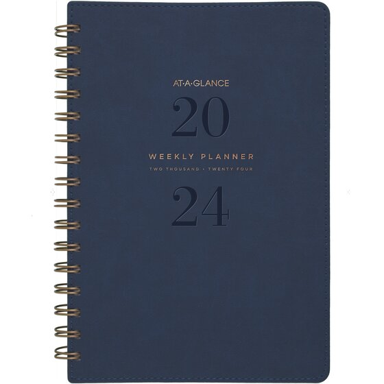2024 Planner - Weekly & Monthly Spreads, Jan - Dec 2024, 8'' x 10, Tabs,  Twin-wire Binding, Check Boxes, Flexible Cover, Perfect Daily Organizer