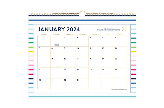 Simplified by Emily Ley for AT-A-GLANCE 2024 Monthly Wall Calendar