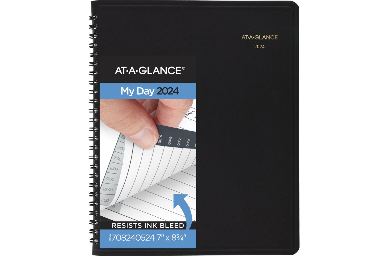 2024 Executive Daily Planner in Signature Black Hardcover Cloth — The  Astral Planner