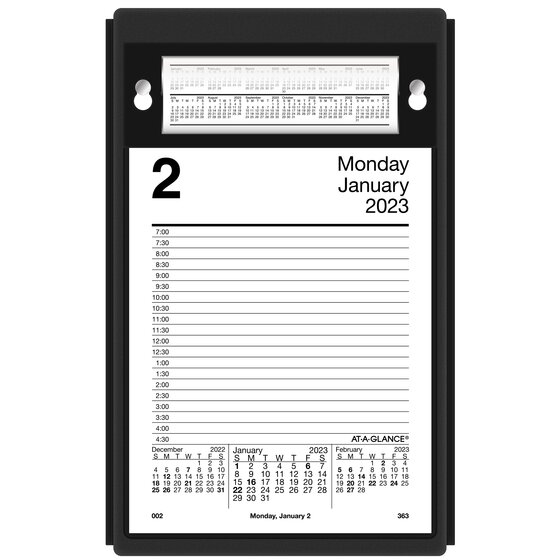 ATAGLANCE 2024 Style Daily Desk Pad Calendar Refill, Large, 5" x 8