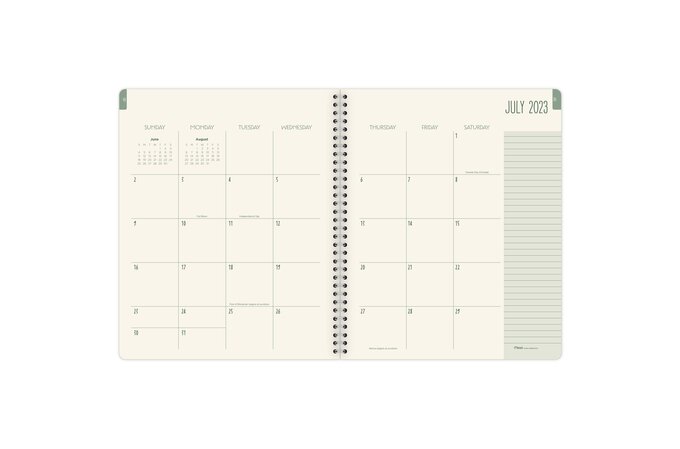 Square Semi Year Journal Planner, Green