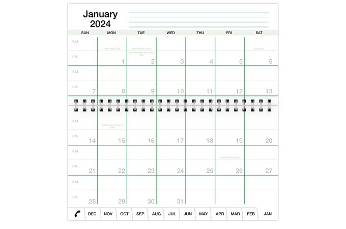 2024 Pocket Planner/Pocket Calendar 3.5 x 6: Includes 14 Months