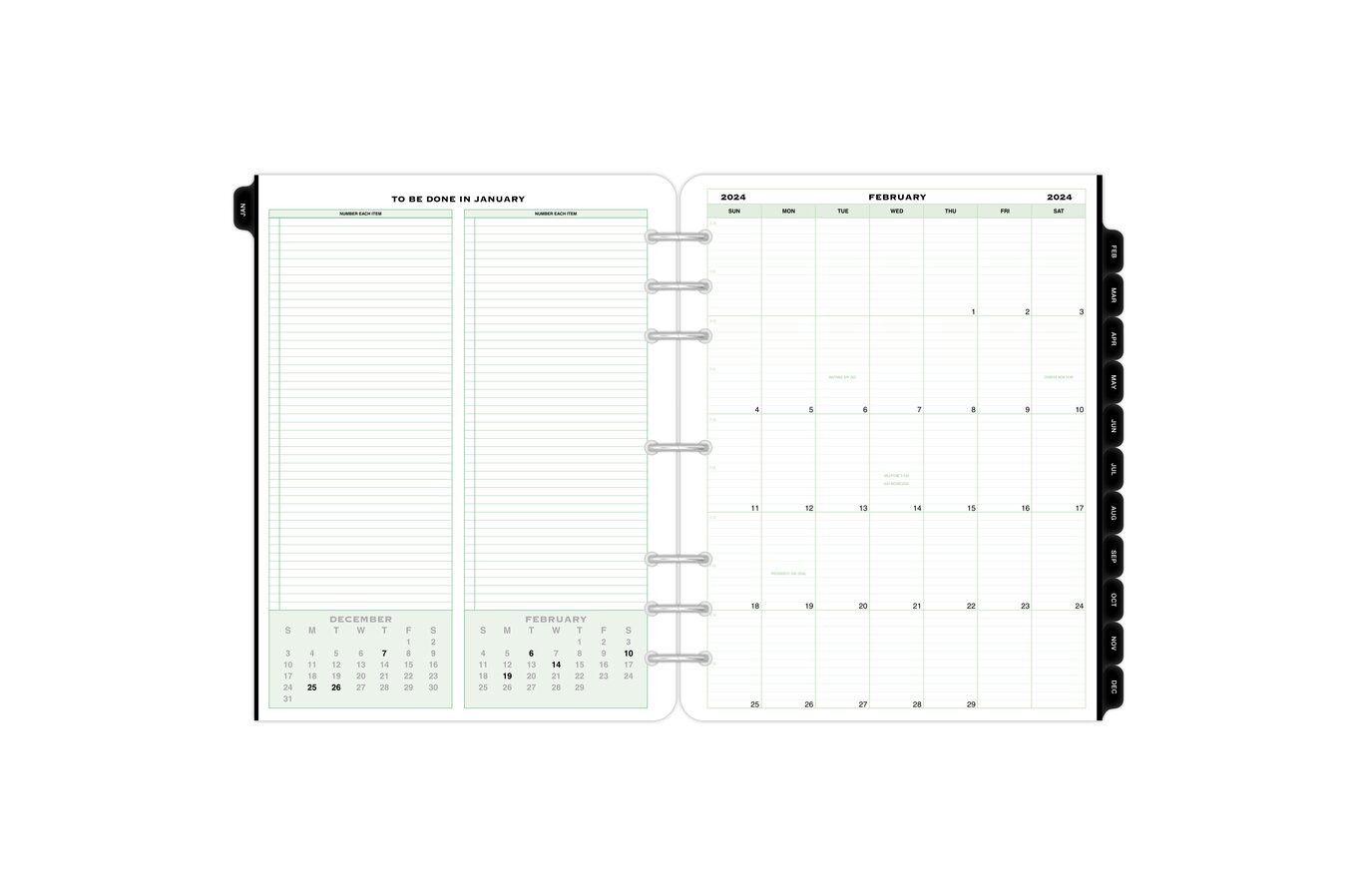 Day-Timer January 2024 – December 2024 Two Page Per Week Original Planner  Refill, Loose-Leaf, Jotter Size, 2 3/4 x 5, Weekly