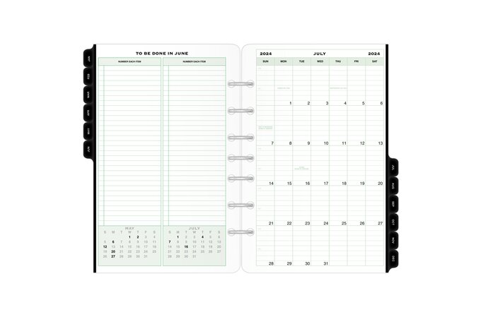 Day-Timer Two Page Per Day Original Loose-Leaf Planner Refills, 5 1/2 x 8  1/2, Daily