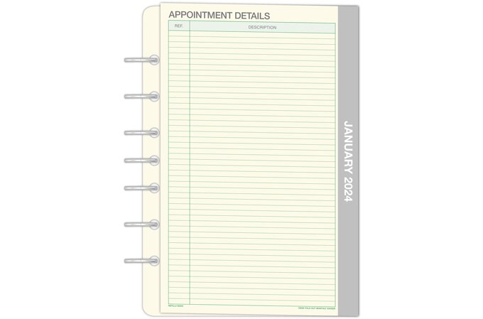 2024 Year at a Glance Foldout Planner Insert PRINTED 