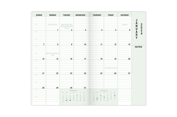 Buy 2024 and 2025 Yearly Calendar, Printable Planner Insert, Dated